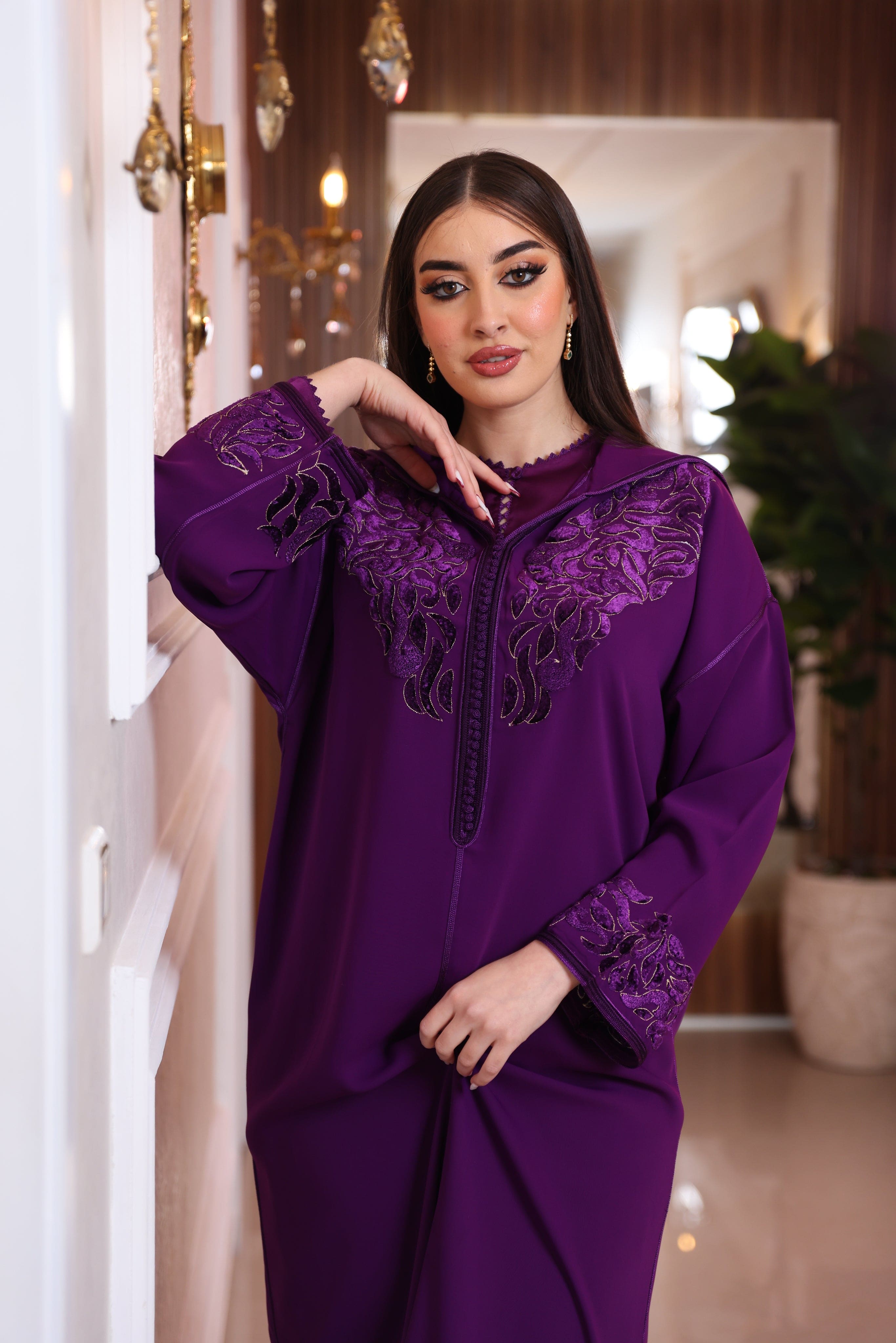 Djellaba mauve sale